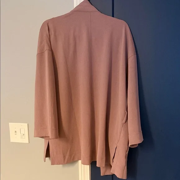 Women's lululemon softstreme kimono open jacket top cardigan pink 12 - Picture 5 of 6